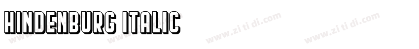HINDENBURG ITALIC字体转换
